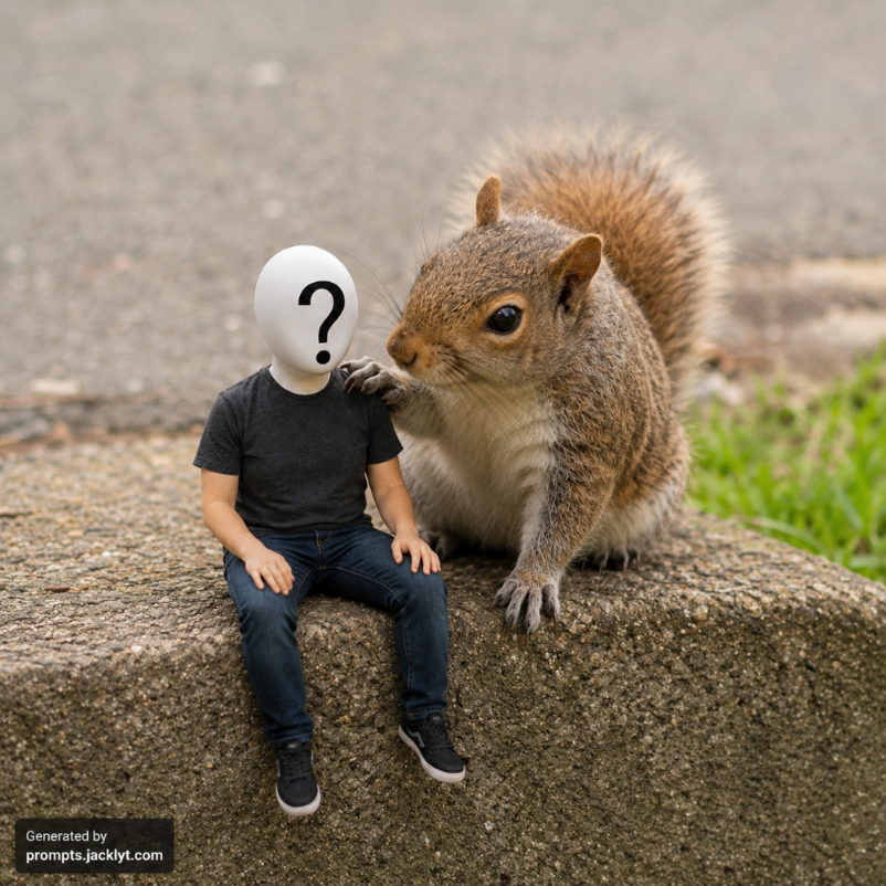 Person with Squirrel